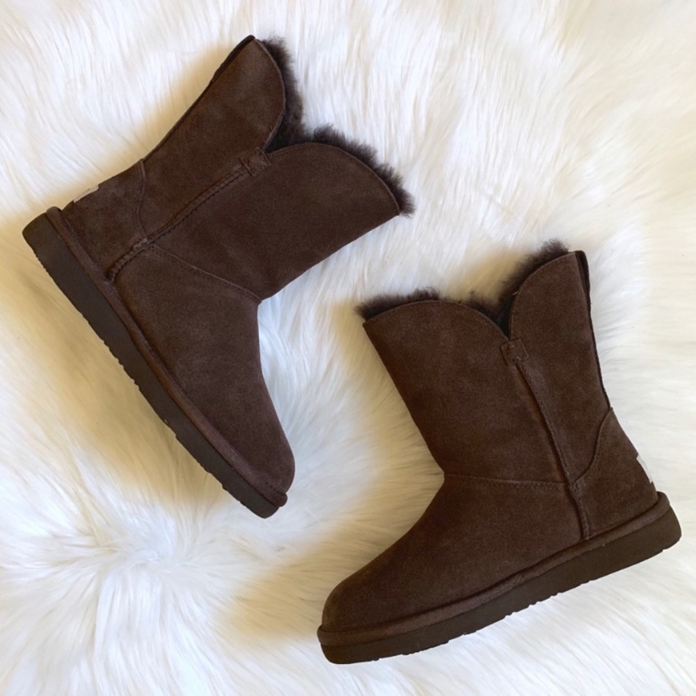 UGG Chocolate Renley II Boots - Picture 2 of 8